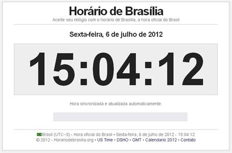 horario de brasilia